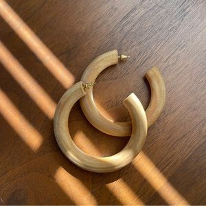 Wooden Hoop Earrings!
